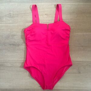 Athleta Square Neck V One Piece One Piece Swimsuit Size 34 B/C